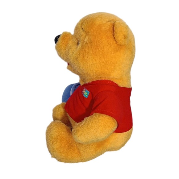 Vintage Disney's Winnie The Pooh 1994 Teddy Bear Plush With Honey Pot Mattel 12" - Picture 4 of 9